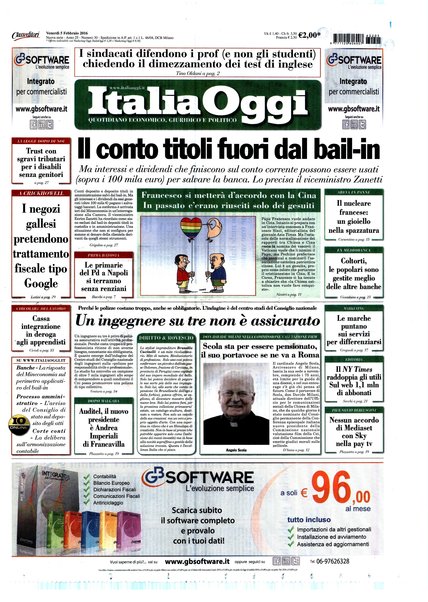 Italia oggi : quotidiano di economia finanza e politica